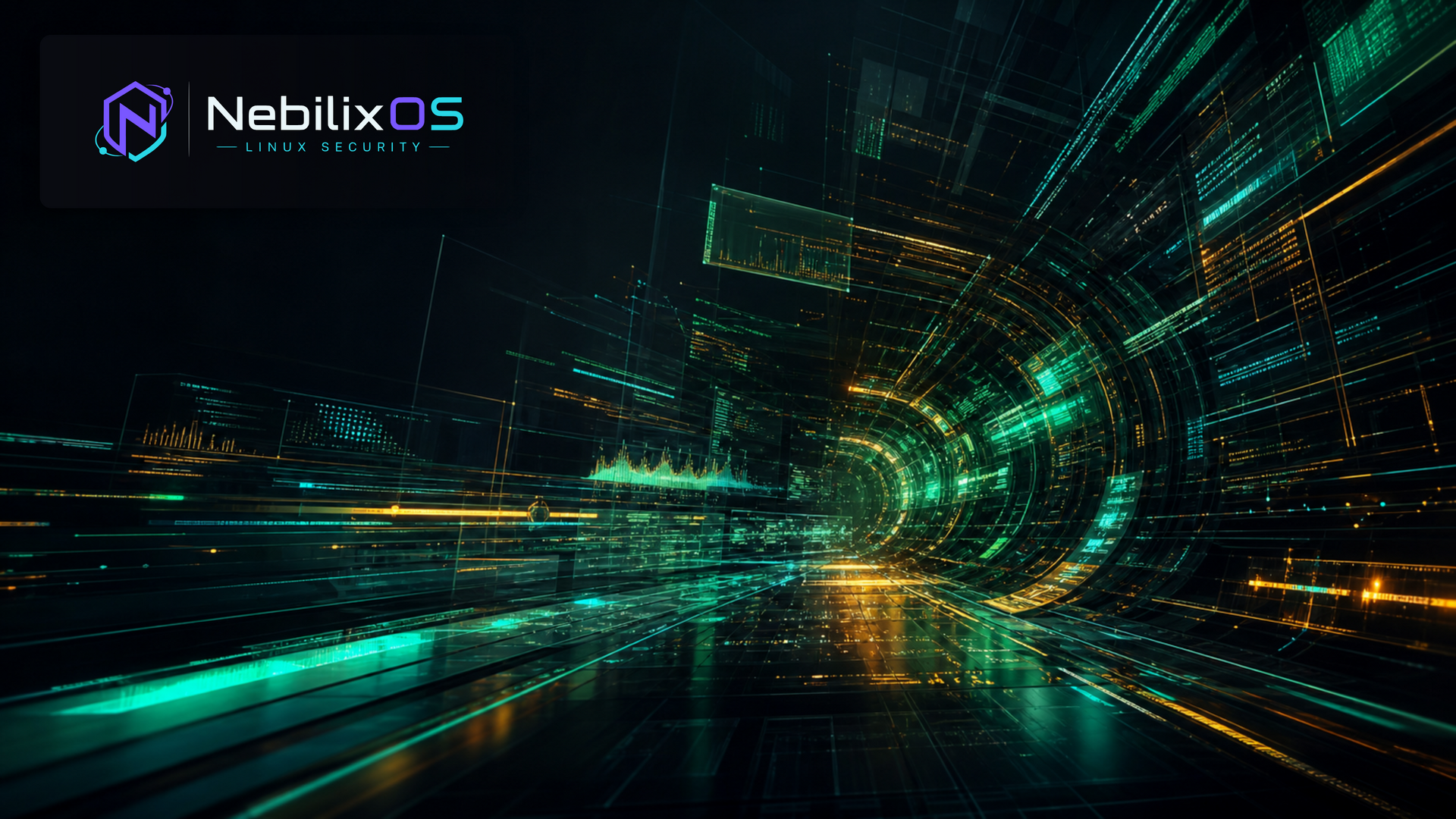 Wallpaper NebilixOS Hacker Terminal Core